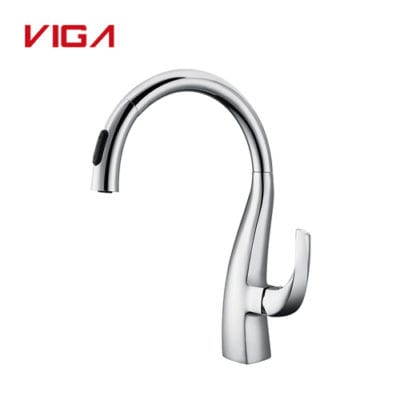 Gooseneck Kitchen Faucet With Spray Single Hole Kitchen Faucet VIGA   Goose Neck Faucet 400x400 