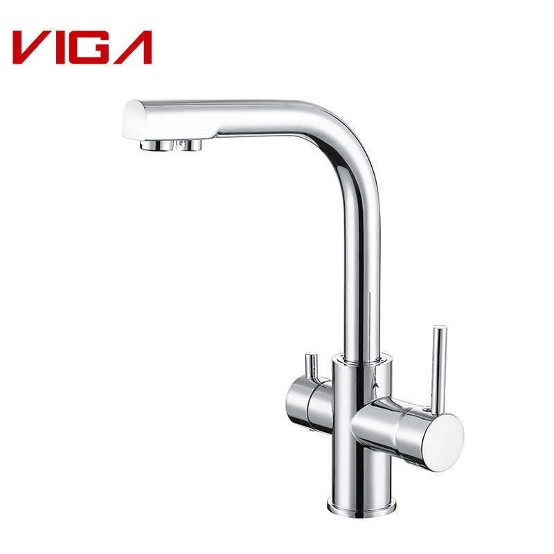 VIGA FAUCET, Kitchen Mixer with Filter, 90 Degree Swivel Kitchen Faucet