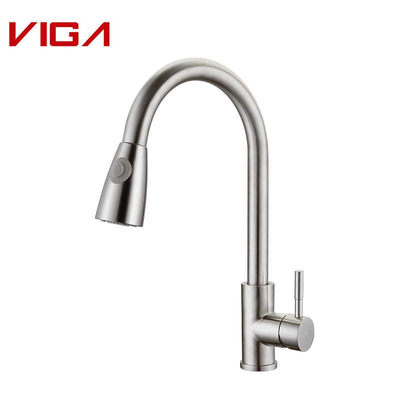 Kitchen Mixer, Kitchen Water Tap, Pull-down Kitchen Sink Faucet, pompo ea VIGA