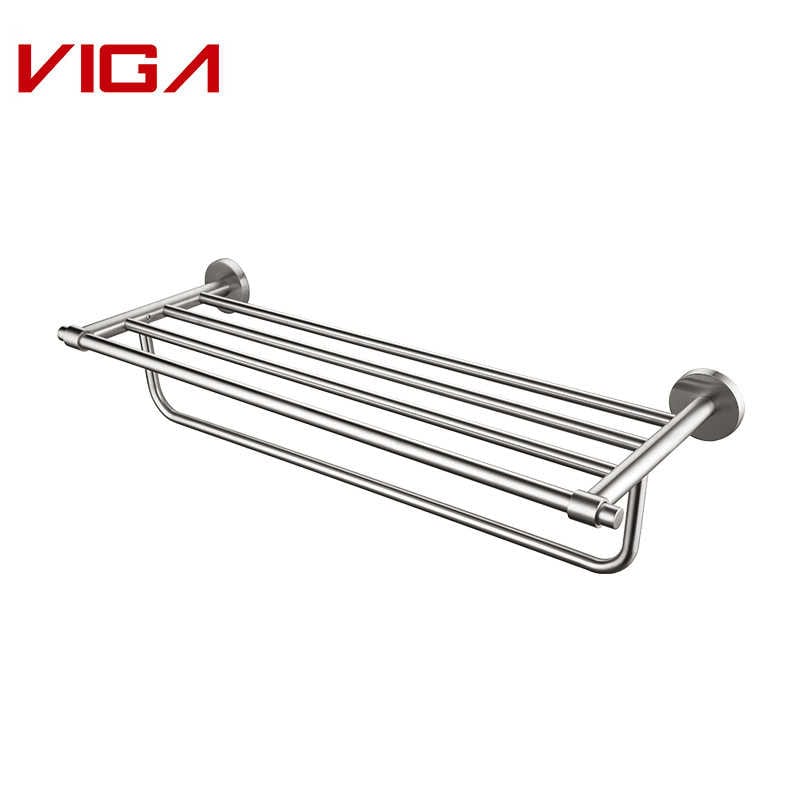 Classic Style Stainless Steel Wall-mounted  Fitting Flat Towel Rack