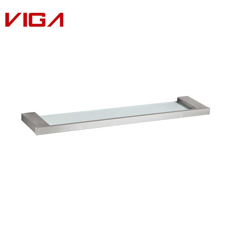 VIGA FAUCET, 不锈钢 304 Single Layer Glass Shelf