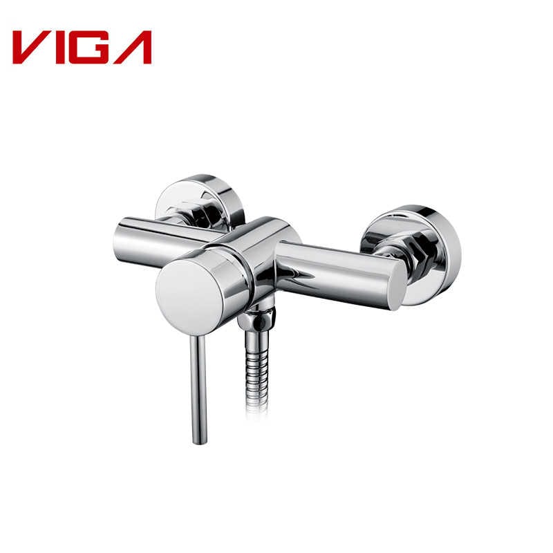 VIGA FAUCET, Shower Mixer, Single Handle Shower Mixer Tap, Brass, Chrome Plated