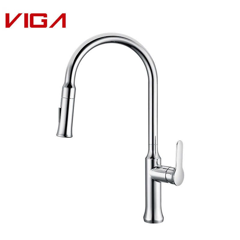 Aixeta VIGA, Single Handle Kitchen Mixer, Pull-out Kitchen Sink Faucet, Kitchen Sink Faucet Tap