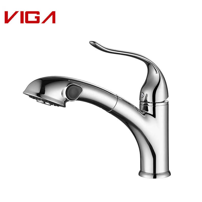 Асүйге арналған араластырғыш, Kitchen Water Tap, Pull-out Kitchen Sink Faucet, VIGA Faucet, Faucet Manufacturer