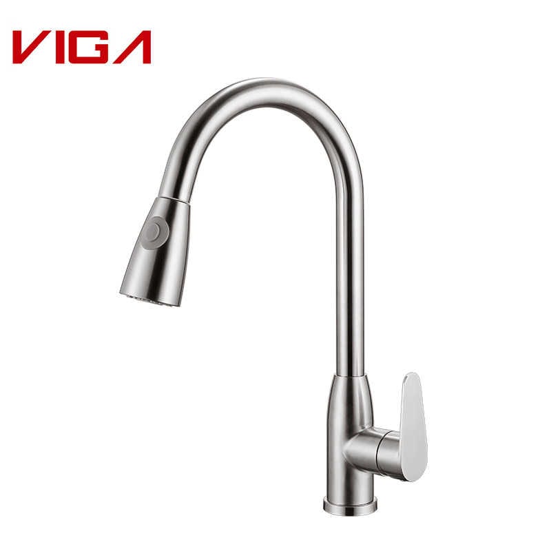 Wholesale Single Hole Kitchen Faucet With Pull Out Spray Viga Faucet