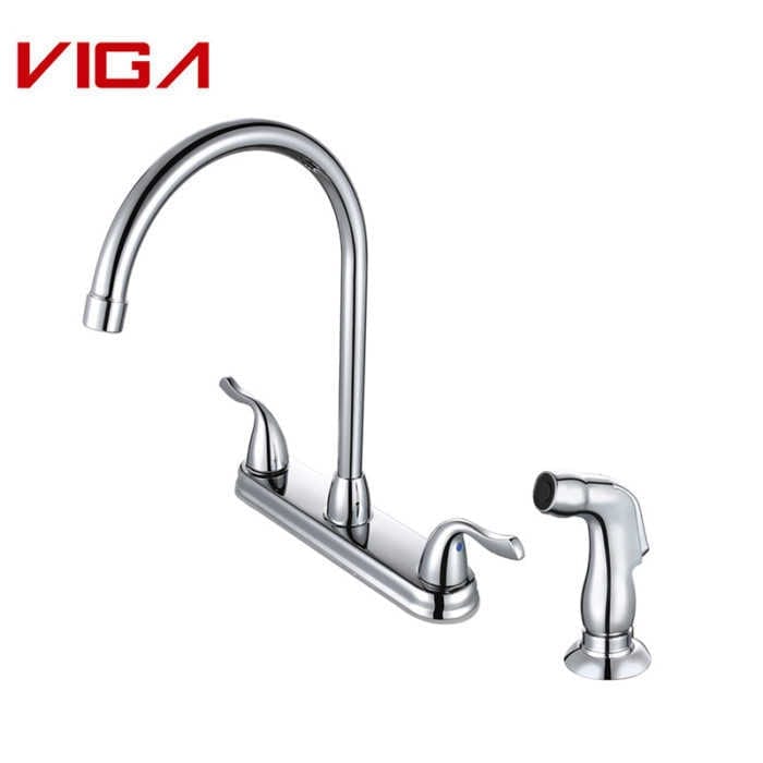 Stainless Steel Kitchen Faucet With Side Spray Manufacturers