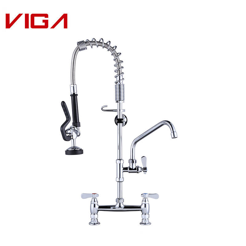 Brass 26″ Pre-Rinse Kitchen Sink Faucet